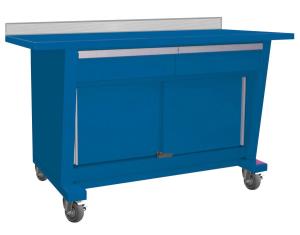 Custom Series Portable Bench With 2 Sliding Doors 2 Drawers